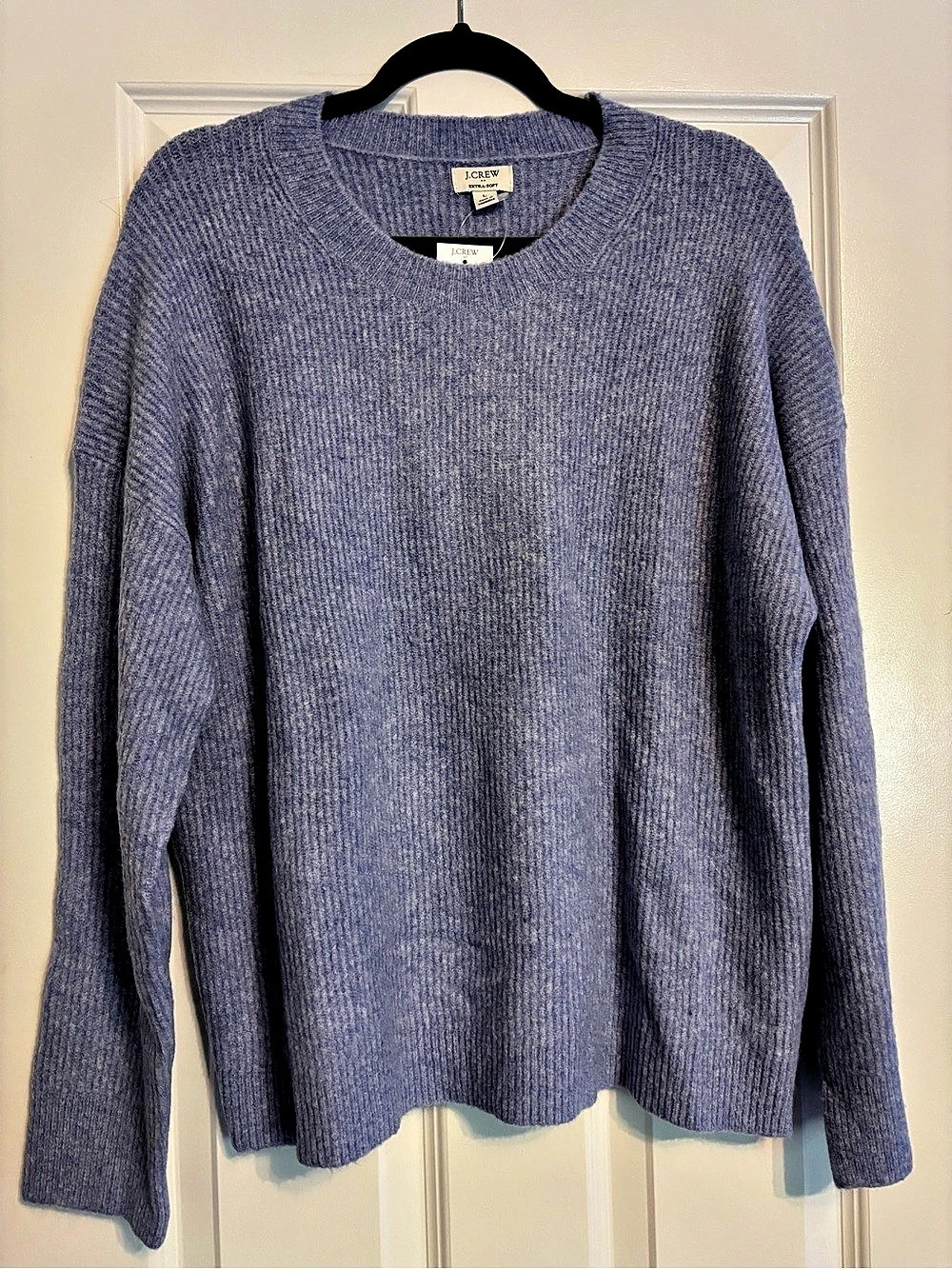 J.Crew Extra-Soft Crewneck Sweater Women's Blue Large